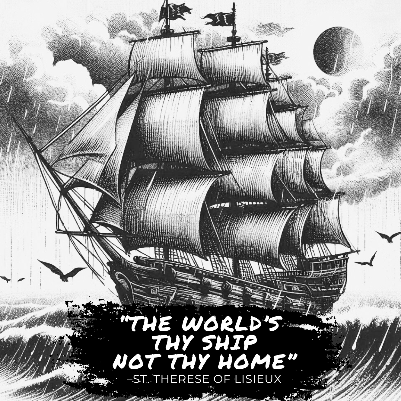 Thy World's Thy Ship, Not Thy Home. St. Therese
