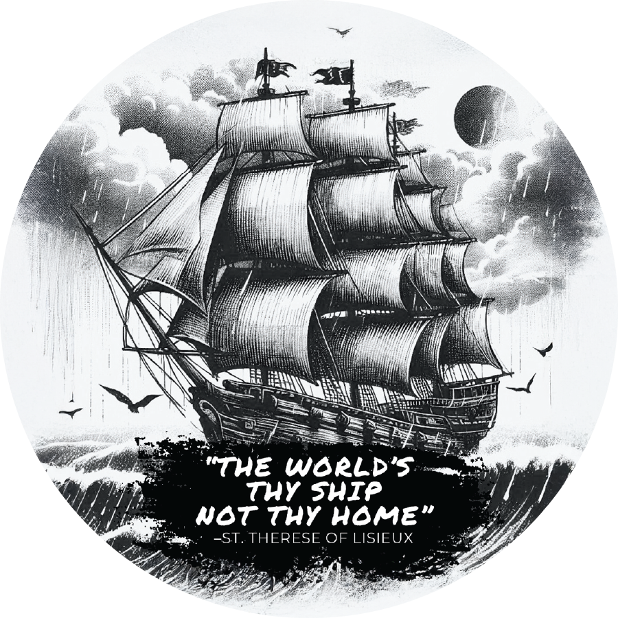 Thy World's Thy Ship, Not Thy Home. St. Therese