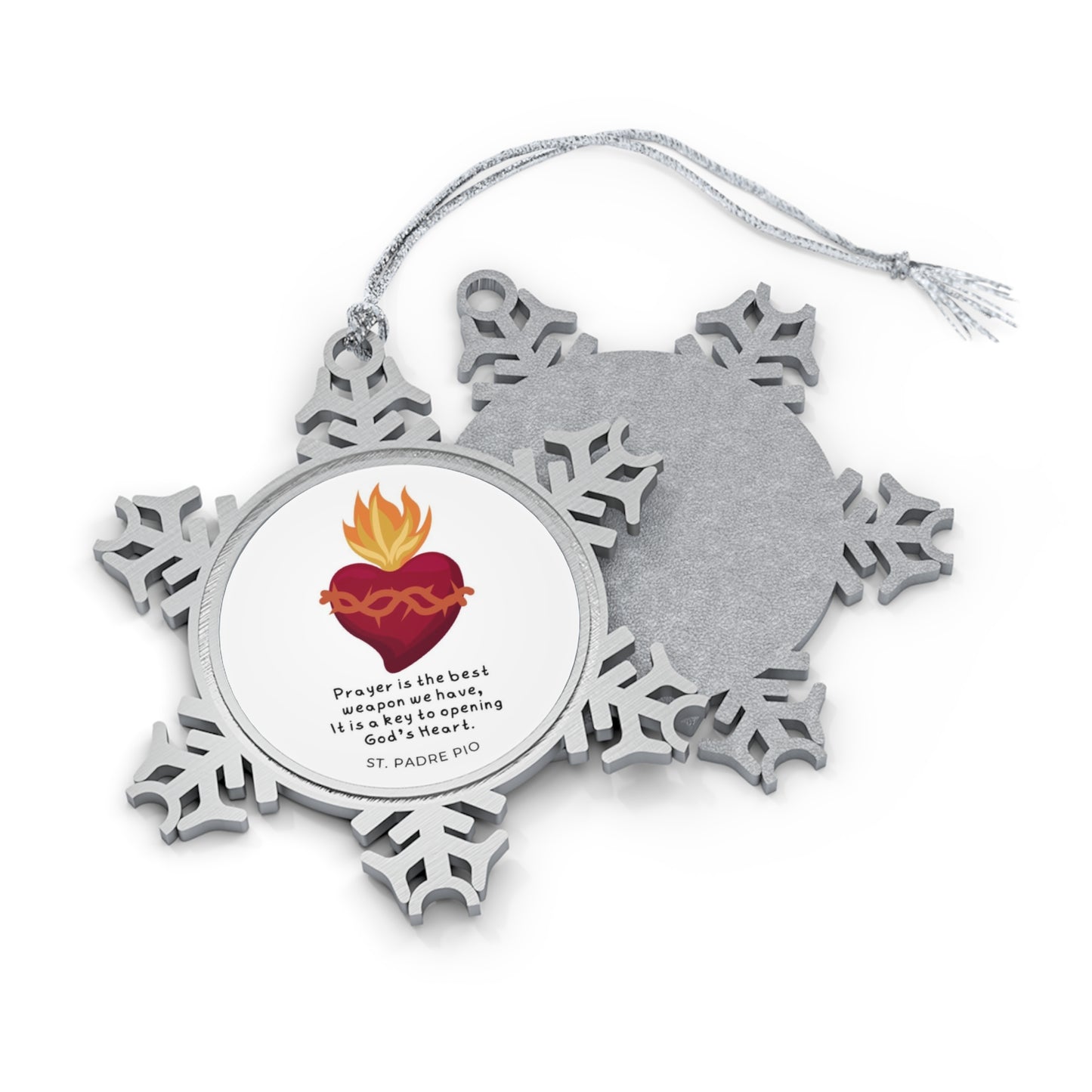 Pewter Snowflake Ornament