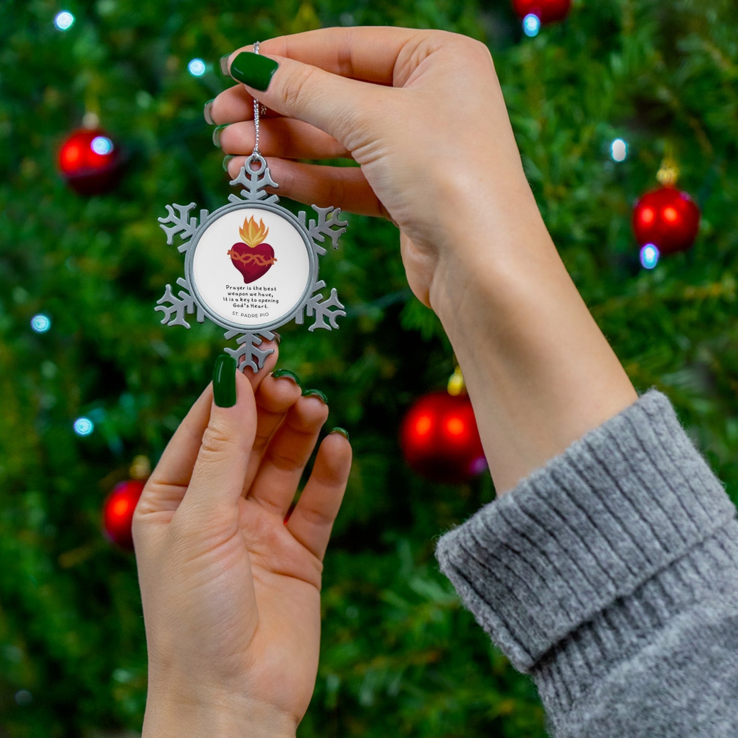 Pewter Snowflake Ornament